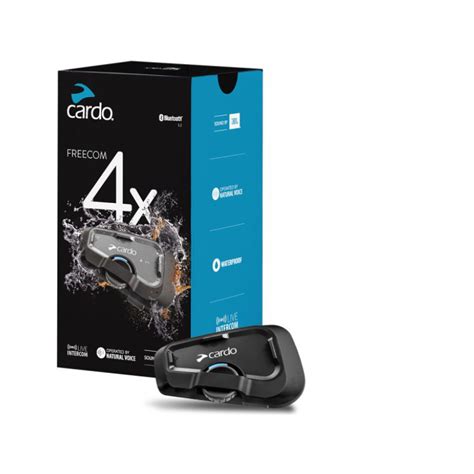 Cardo Freecom 4x Bluetooth 5.2 & Sound by JBL - Système de ...