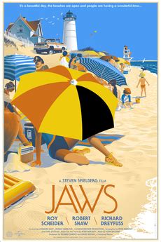 Second Life Marketplace - Vintage Jaws Beach Movie Poster