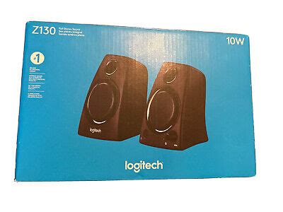 Logitech Z Compact Stereo Speakers Mm Jack Black Ebay