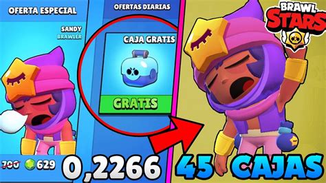 45 Cajas Tengo Una Caja Gratis Para Sandy ¡¡a Por Todos Los Brawlers Cap 59 En Brawl Stars