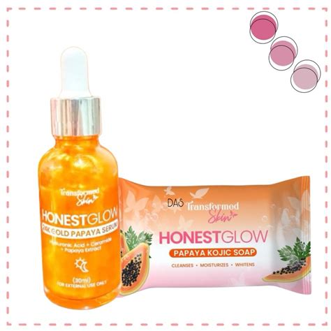 Honest Glow 24k Gold Papaya Serum 30ml With Free Kojic Papaya Soap