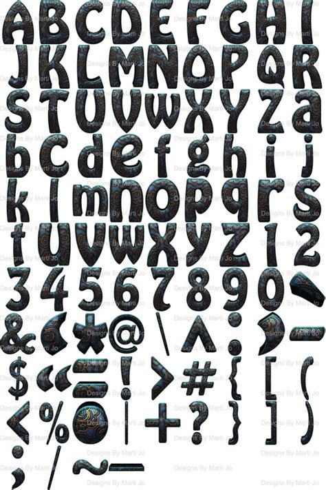 Fancy Fonts Alphabet And Numbers