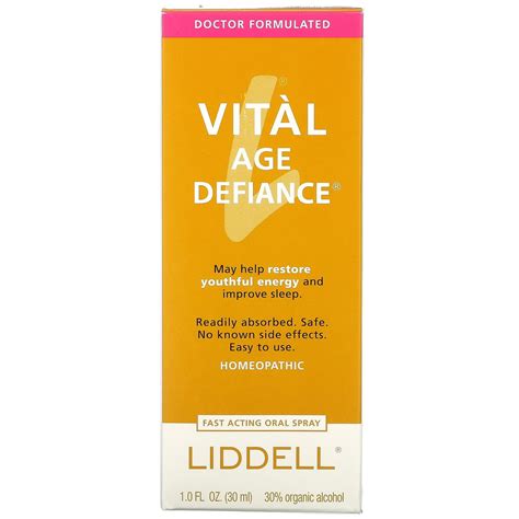 Liddell Laboratories Vital Age Defiance Homeopathic Oral Spray 1 Oz