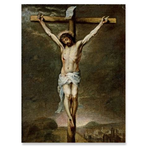 Jesus Christ On Cross Crucifix Picture By Murillo Church Art Etsy