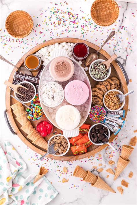 Diy Ice Cream Sundae Bar Topping Ideas Play Party Plan