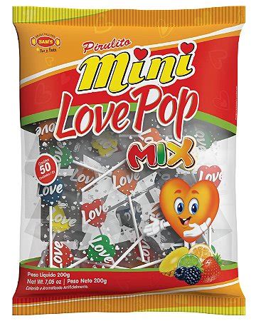 PIR 200G MINI LOVE POP MIX PC X 1 Doce Store Loja Online