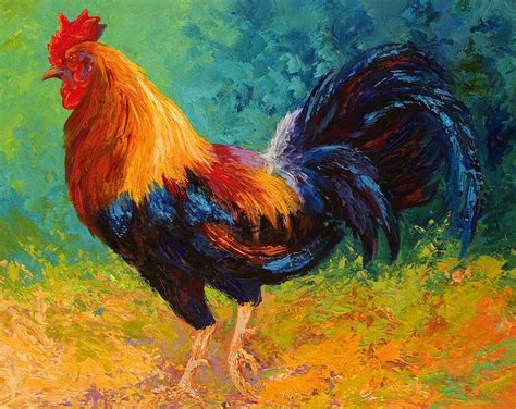 Rooster Oil Painting At Paintingvalley Explore Collection Of