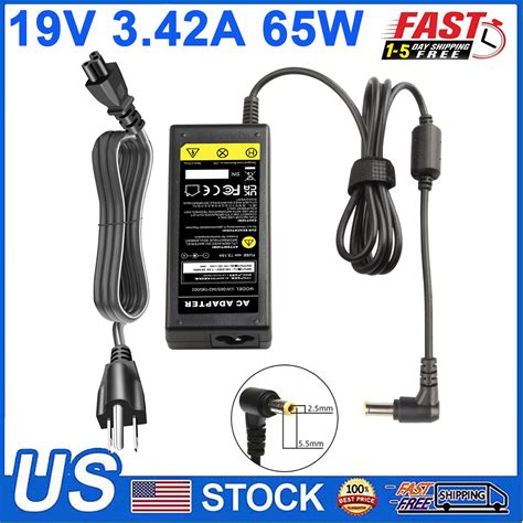 19V 2 37A Laptop Charger AC Adapter Power Cord Supply For Toshiba