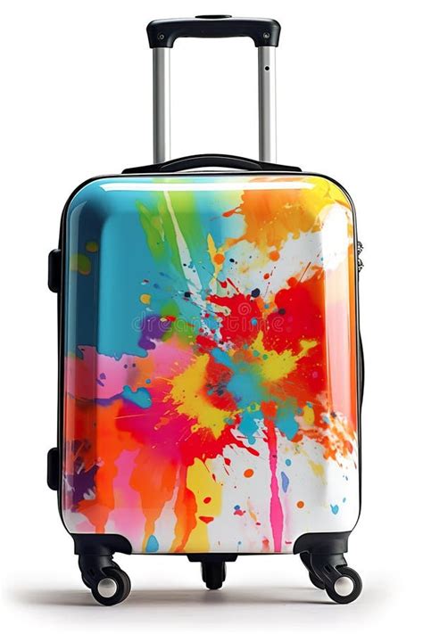 Best Design Suitcase with Wheels Isolated on White Background Stock ...