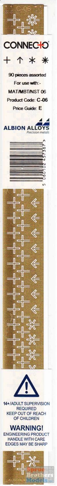 Albc06 Albion Alloys Connecto Photoetched Connection Crosses For Use With Mat06 Mbt06 And Nst06