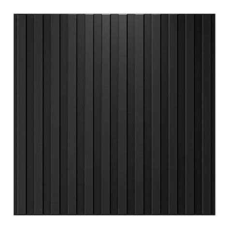 Art D Slat Fluted Design In X In X In Black Square