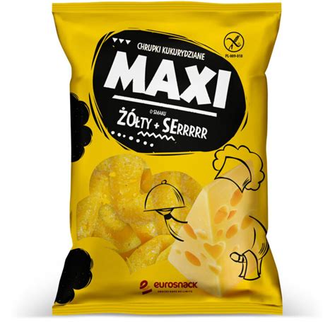 MAXI Cheese Flavoured Corn Chips 130g Eurosnack