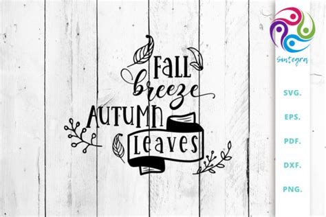 Fall Breeze Autumn Leaves Graphic By Sintegra Creative Fabrica