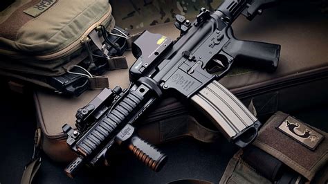 Hd Wallpaper Weapons Assault Rifle Gun M4 Carbine Machine Gun