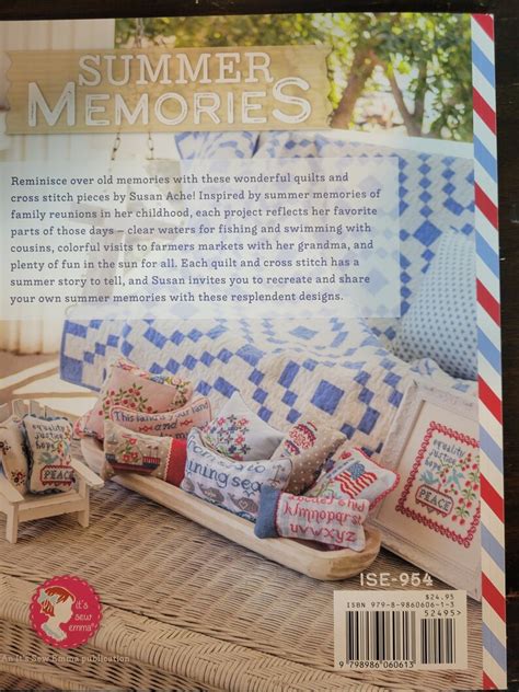 Summer Memories Quilting Cross Stitch Book By Susan Ache Etsy