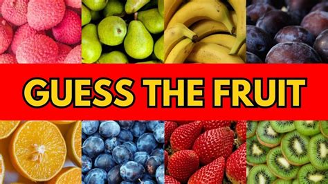 Guess The Fruit Quiz In 5 Seconds The Quiz Lab Youtube