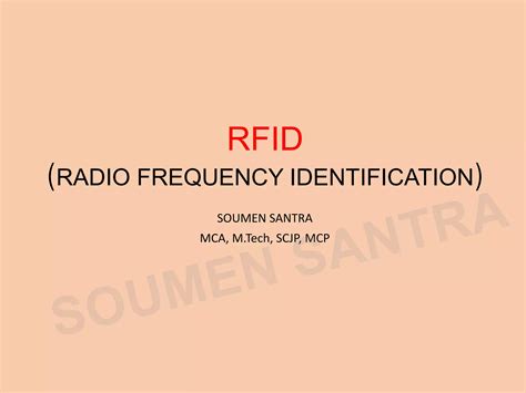 Rfid Radio Frequency Identification Ppt Free Download