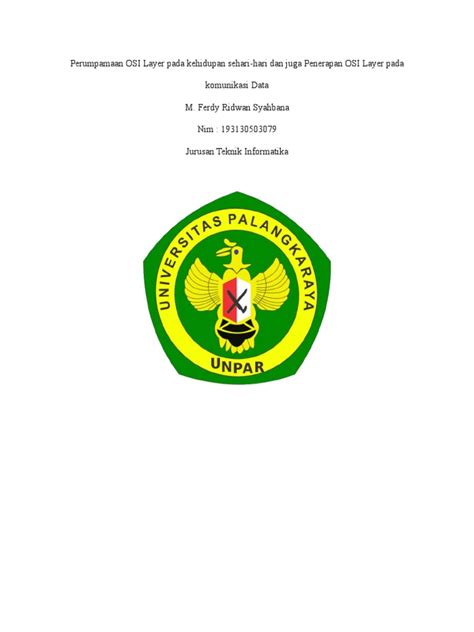 Pengertian OSI Layer | PDF 