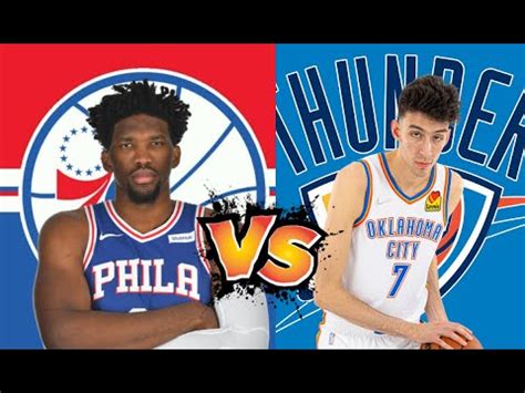 Joel Embiid Vs Chet Holmgren 76ers Vs OKC YouTube