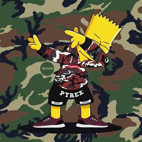 Bart BAPE Supreme Logo - LogoDix