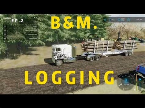 Farming Simulator 22 Logging Wood Chip Hauling EP 2 But I Kinda Got