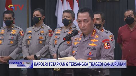 Kapolri Tetapkan 6 Tersangka Tragedi Kanjuruhan Termasuk Dirut LIB