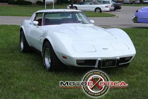 1977 Chevy Corvette White Motoexotica Classic Cars