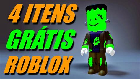 COMO GANHAR 4 ITENS GRÁTIS NO ROBLOX YouTube