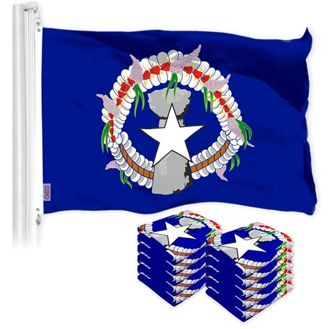 G128 10 Pack Northern Marianas MP State Flag 3x5 Ft LiteWeave Pro