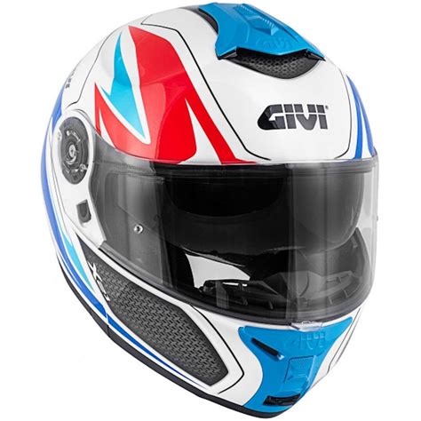 Casco Moto Modulare P J Givi X Challenger Shiver Bianco Blu Rosso