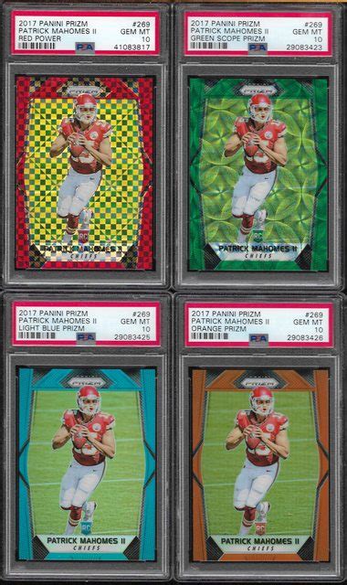 Patrick Mahomes Contenders Auto Psa Prizm Psa S And More