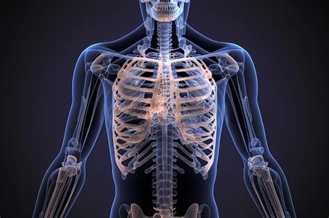 Premium Photo | A skeleton with a skeleton and the bones labeled with ...