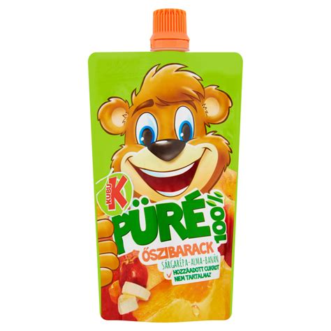 Kubu Peach Puree 100 G Hungarian Food Shop