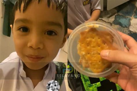 Ramai Tersentuh Tindakan Budak 7 Tahun Ini Bawa Bekal Biskut Sebab Nak