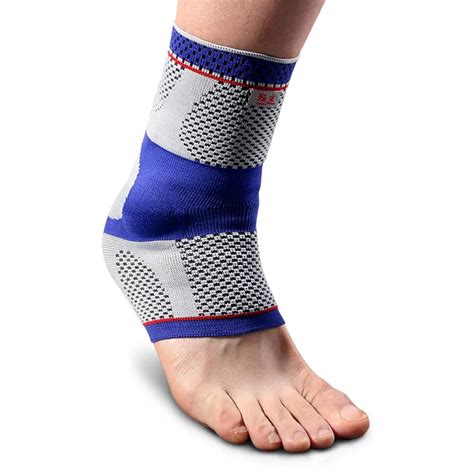 Kuangmi Five Star Compression Ankle Sleeve Silicone Pad Support Injury