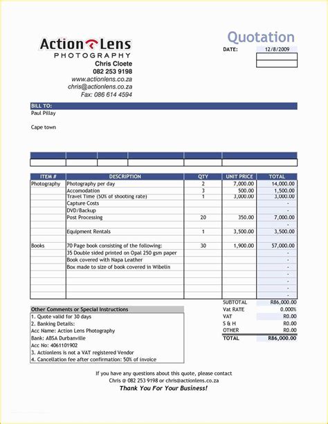 53 Excel Bill Template Free | Heritagechristiancollege