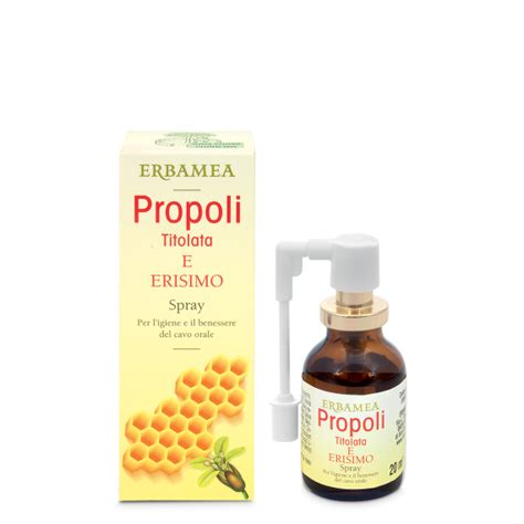 Spray Gola Propoli Ed Erisimo Propoli Titolata 20 Ml