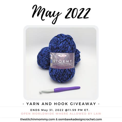 April Yarn And Hook Giveaway Oombawka Design Crochet