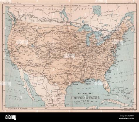 Usa railway map hi-res stock photography and images - Alamy