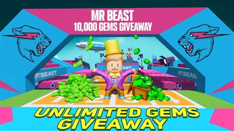 Gems Giveaway Stumble Guys X Mr Beast Live Stumble Guys Live