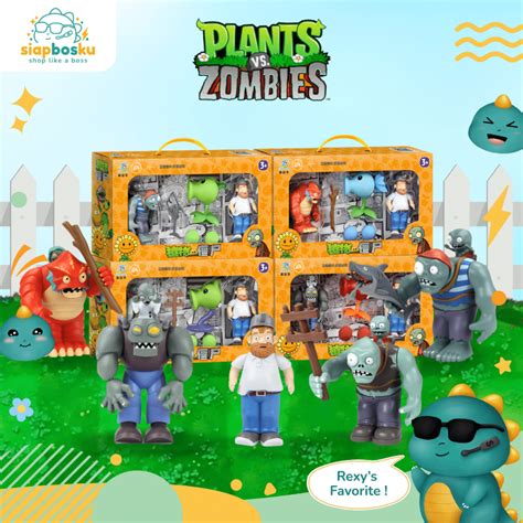 Jual ACTION FIGURE SET MAINAN PLANT VS ZOMBIE UKURAN BESAR PLANTS VS