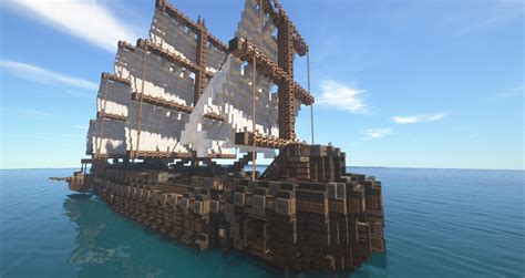 Schematic Kings Fury Warship Minecraft Map