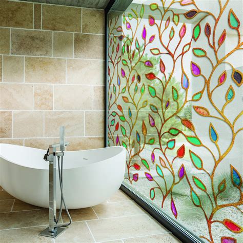 Leaf Window Privacy Glass Film Frosted Etched Decorative - Etsy
