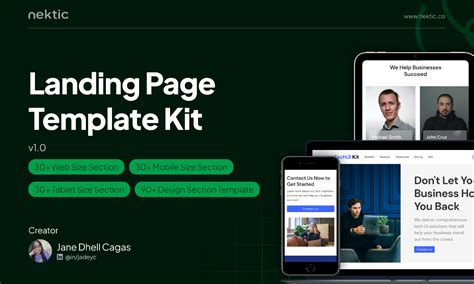 Landing Page Template Kit | Figma