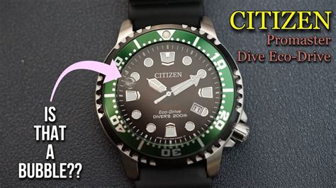 CITIZEN Promaster Dive Eco Drive Kermit ISO Cert 200m Dive Watch Hands