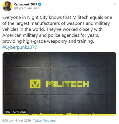 Cyberpunk 2077: Militech - Night City's Biggest Weapons Manufacturer