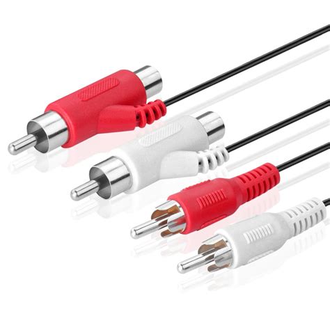 Buy TNP RCA Piggyback Extension Cable 6 Feet 2RCA Audio Extender