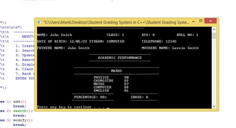 Student Grading System In C Free Source Code Sourcecodester