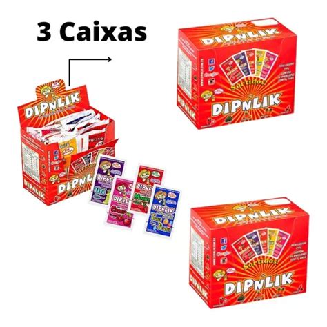 Kit 3 Caixas Pirulito Dipnlik Sortidos C 20 Unidades 8g Cada MercadoLivre