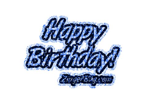 Happy Birthday Blue Glitter Glitter Graphic Comment